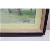 Image 2 : Framed Original Painting - House and Trees, Signed Jean S.L. 9.5" x 8"
