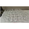 Image 1 : Approx. Qty 41 Stemmed Glasses w/ Gold-Tone Rim