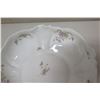Image 2 : Limoges France Round Floral Porcelain Bowl w/ Scalloped Edges