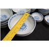 Image 8 : Set of White & Blue Glazed Bowls, Misc. Sizes (Made in China)