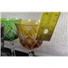 Image 8 : Qty 20+ Stemmed Colored Cordial & Wine Glasses, Approx. 8.5" Tall