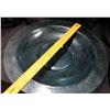 Image 8 : Qty 10 Round Clear Blue Glass Plates