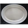 Image 1 : Large Vintage Oval White 'Royal Ironstone England' Serving Platter 22" x 17.5" (shows wear, discolor