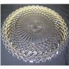 Image 2 : Round Cut Glass Tray w/ Starburst Design, Approx. 14" Dia