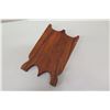 Image 2 : Wooden Wall Plaque w/ Inlaid Shell Accents "Aitutaki Cook Island", Approx. 11.5" Long