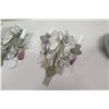 Image 2 : Pair of  Candle Sconces with Teardrop Ornamentation and 1 Candelabra