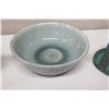 Image 8 : Painted Asian-Style Teapot, Bowls w/ Maker's Marks (damaged), Metal Spoon, etc