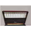 Image 2 : Wooden Flatware Box w/ Metal Handles & Drawer - Manchester Sterling