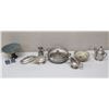 Image 1 : Metal Bowls, Gravy Boats, Butter Dish, Sugar Bowl, etc