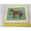 Image 8 : Qty 6 Horse-Themed Rigid Pictorial Mats w/ Felt Backing 9" x 12"
