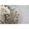 Image 8 : Large 7-Section Glass Bowl w/ Various Seashells, 18" Dia