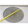 Image 8 : Large 25" Decorative Round Etched Metal Tray
