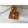 Image 2 : Vintage Glass Table Lamp w/ Shade, 28" Tall