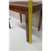 Image 8 : Wooden Side Table with Woven Cane Rattan Top & Tapered Legs 14"x20"x18"H