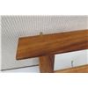 Image 2 : Wooden Mirrored Wall Shelf w/ Hooks