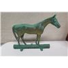 Image 2 : Wall-Mount Metal Horse on Stand 13"
