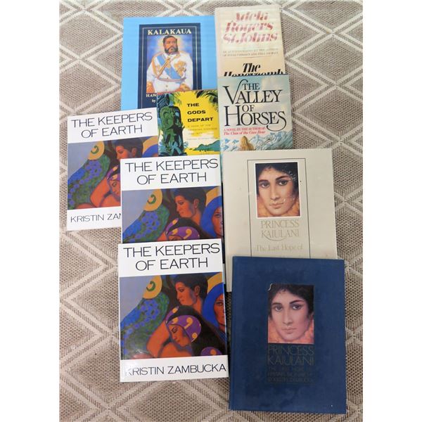 Misc Books:  Princess Kaiulani, The Gods Depart, Keepers of Earth (Zambucka), etc