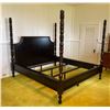 Image 1 : Drexel Heritage Wooden 4-Poster Bed w/ Side Rails (Mattress Not Included) 236-330SR
