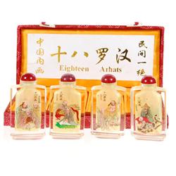 Chinese Beveled Glass Snuff Bottle Set (CLB-160)
