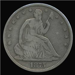 1875S Seated Liberty Half Dollar Better Grade (COI-4145)