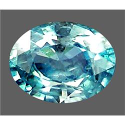 1.35ct RARE Genuine  Oval Blue Sky Zircon VVS RETAIL $1500 (GEM-8211)