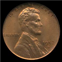 1952S Lincoln Cent Coin GEM Graded MS68 RED (COI-4227)