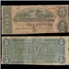 Image 1 : 1864 Scarce 5 Dollar Confederate Note (COI-4343)