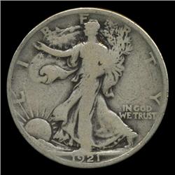 1921 Walking Liberty Half  Better Grade (COI-4351)