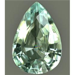 1.59ct RARE  Elegant Natural Light Green Aquamaline Brazil VS (GEM-8195)
