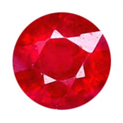 1.15ct Top Blood Red Ruby Round 5.8mm AAA (GEM-8438B)