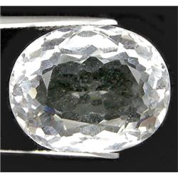16.36ct Oval Top AAA Silver White Quartz  VVS (GEM-9165)