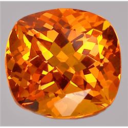 24.60ct  Shining  Cushion Madeira Citrine FLAWLESS (GEM-9262)
