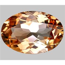16.30ct  Fine Oval Peach Pink Imperial Topaz  FLAWLESS (GEM-9276)