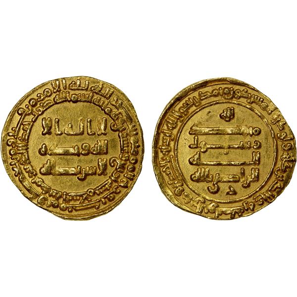 ABBASID: al-Radi, 934-940, AV dinar (4.26g), Madinat al-Salam, AH324, EF to AU