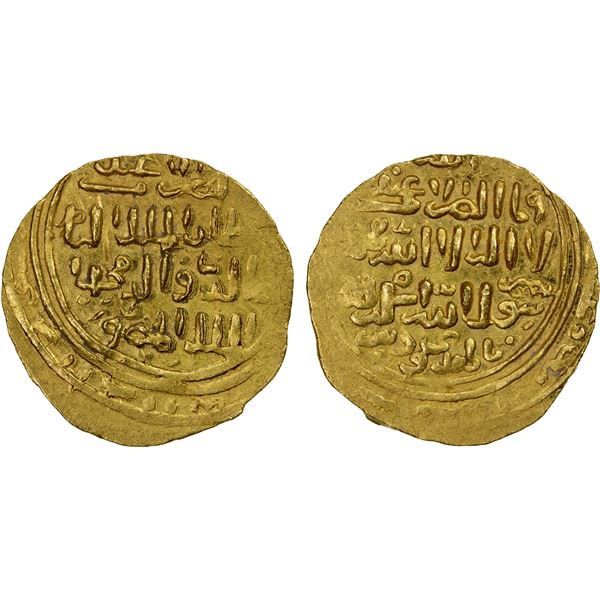 BAHRI MAMLUK: Muhammad I, 3rd reign, 1310-1341, AV dinar (6.29g), AH(7)24, EF
