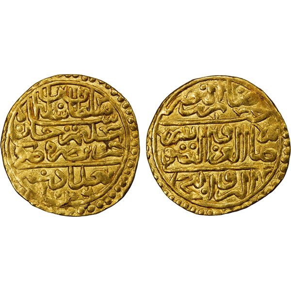 OTTOMAN EMPIRE: Süleyman I, 1520-1566, AV sultani (3.45g), Baghdad, AH926, VF-EF