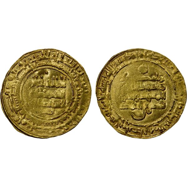 SAMANID: Nasr II, 914-943, AV dinar (3.32g), al-Muhammadiya, AH318, VF-EF