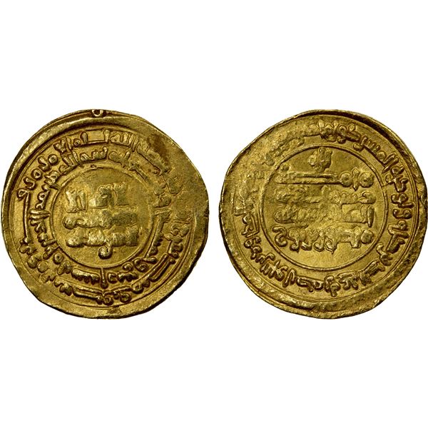 SAMANID: Mansur I, 961-976, AV dinar (4.74g), Amul, AH354, VF