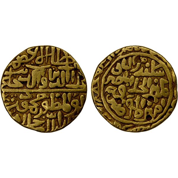 MALWA: Mahmud Shah, 1436-1469, AV tanka (10.68g), Hadrat Shadiabad, DM, F-VF