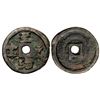 Image 1 : YUAN: Zhi Zhi, 1321-1323, AE temple coin (2.03g), 16mm, H-19.59, F-VF