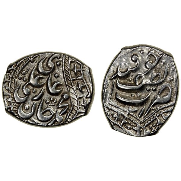 KHOQAND: Muhammad 'Ali Khan, 1823-1842, AR tanga (3.18g), Khoqand Latif, AH"21", choice EF
