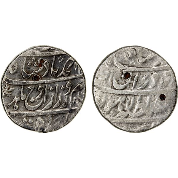DURRANI: Ahmad Shah, 1747-1772, AR conquest rupee (11.13g), Lahore, AH11xx year one (ahad), Fine