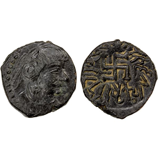 PARATARAJAS: Koziya, ca, 200-220, AE drachm (1.41g), EF