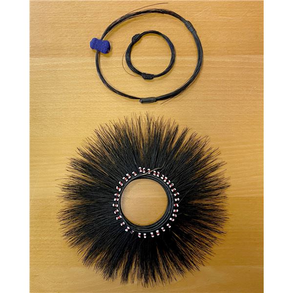 KENYA: LOT of 3 giraffe hair monies