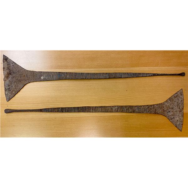NIGERIA: LOT of 2 iron stick money