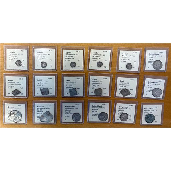 ISLAMIC: LOT of 18 coins