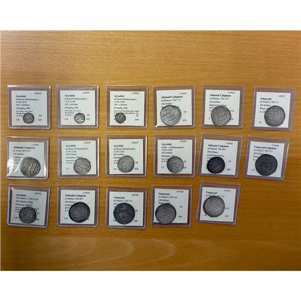 ISLAMIC: LOT of 17 coins