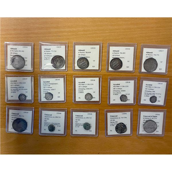 ISLAMIC: LOT of 15 coins
