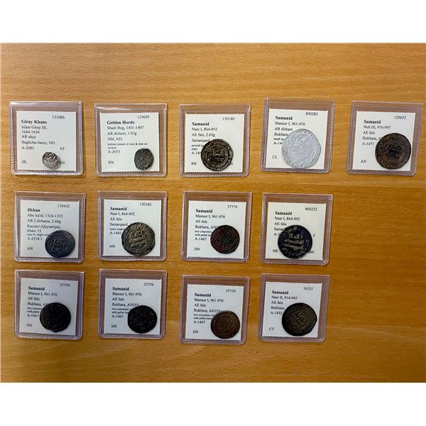 ISLAMIC: LOT of 13 coins