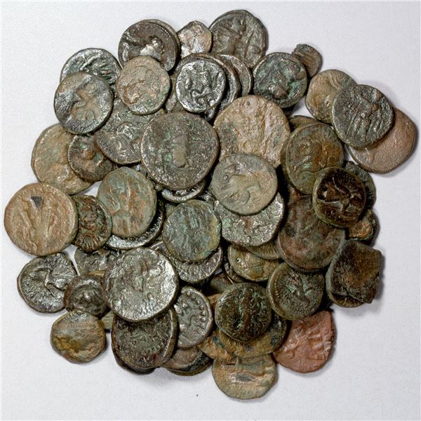 KUSHAN: LOT of 80 copper coins